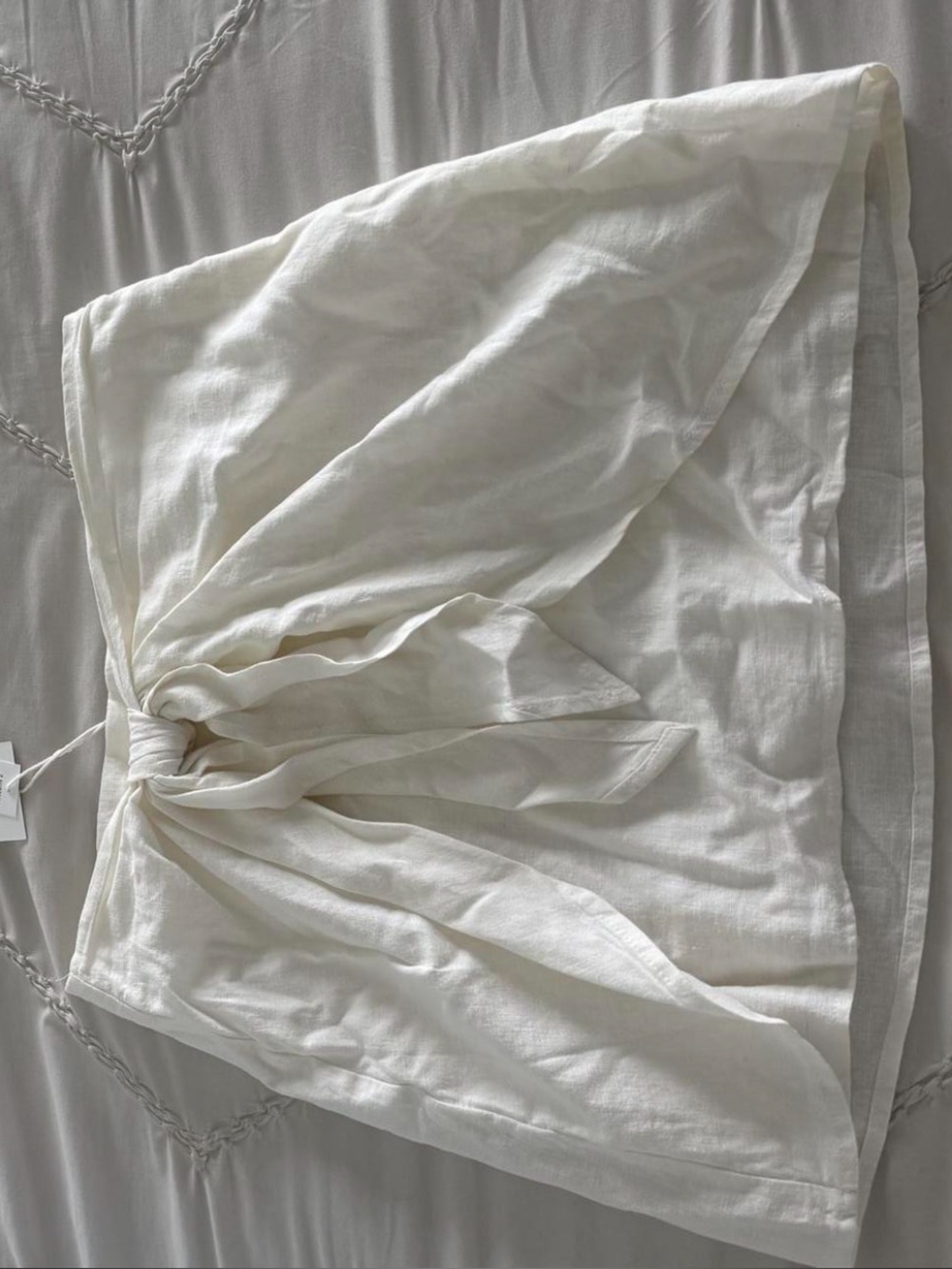 Z Supply White Linen Mini Skirt
